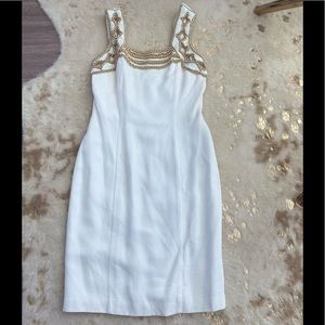 Beautiful white beaded and lined dress